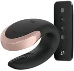 Satisfyer Double Love Paar-Vibrator Black 8,3 cm