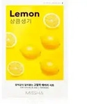 Missha Airy Fit Lemon vitalisierende textile Maske zum Aufhellen der Haut 19 g