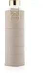 Equa Mismatch Wasserflasche + Kunstlederh&uuml;lle Farbe Beige 750 ml
