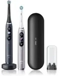 Oral-B iO9 elektrische Zahnb&uuml;rste DUO Black Onyx & Rose Quartz 2 St.