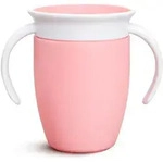 Munchkin Miracle 360&deg; Trainingsbecher mit Griffen Pink 6 m+ 1 St.