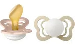 BIBS Couture Glow Natural Rubber Size 2: 6+ months Schnuller Blush / Vanilla 2...