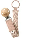 BIBS Paci Braid Schnullerclip Blush / Ivory 1 St.
