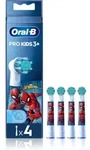 Oral-B PRO Kids 3+ Ersatzkopf f&uuml;r Zahnb&uuml;rste f&uuml;r Kinder Spiderman 4 St.