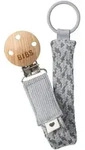 BIBS Paci Braid Schnullerclip Cloud / Iron 1 St.