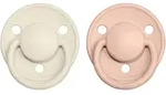 BIBS De Lux Natural Rubber Size 2: 6+ months Schnuller Ivory / Blush 2 St.