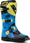 Sidi Kids Motocross-Stiefel Flame 40 Hellblau/Lime/Schwarz Blau