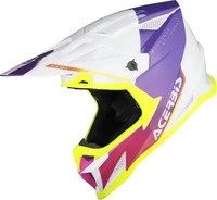 Acerbis Motocross-Helm T711 XS Wei&szlig;/Lila