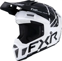 FXR Kids Motocross-Helm Clutch XL Wei&szlig;/Schwarz