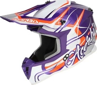Acerbis Motocross-Helm Linear 22-06 XL Lila/Wei&szlig; Violett