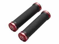 Reverse Components MTB-Griffe R-Shock Lock-On System, 31 x 130 mm, Schwarz/Rot