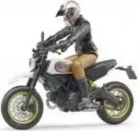 BRUDER Spielwaren + Bruder Motorrad Scrambler Ducati Desert Sled mit Fahrer 63051