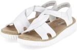 Rieker Sandalen - Gr. 36 - Wei&szlig; - Synthetik