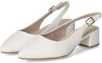 Tamaris Slingpumps - Gr. 36 - Wei&szlig; - Glattleder