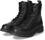 Tamaris Schn&uuml;rstiefeletten - Gr. 36 - Schwarz - Glattleder