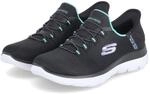 Skechers Slip-Ins Sneaker DIAMOND DREAM Schwarz - Gr. 36 - Textil