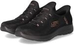 Skechers Slip Ins Sneaker GLASSY NIGHT - Gr. 36 - Schwarz - Textil