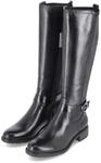 Tamaris Stiefel - Gr. 36 - Schwarz - Leder und Synthetik