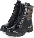 Rieker Schn&uuml;rboots - Gr. 43 - Schwarz - Synthetik
