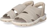 Rieker Sandalen - Gr. 36 - Beige - Textil & Synthetik