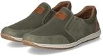 Rieker Slipper - Gr. 40 - Gr&uuml;n - Textil & Synthetik