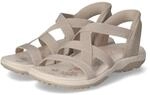 Skechers Sandalen REGGAE SLIM - Gr. 36 - Taupe - Textil & Synthetik