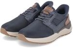 Rieker Slipper - Gr. 41 - Blau - Textil & Synthetik