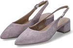 Tamaris Slingpumps - Gr. 37 - Taupe - Rauleder