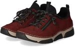 Rieker Slip On Sneaker - Gr. 37 - Rot - Textil & Synthetik