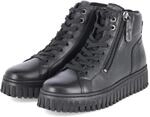 Tamaris Stiefeletten - Gr. 37 - Schwarz - Glattleder