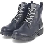 Rieker Schn&uuml;rboots - Gr. 36 - Schwarz - Synthetik