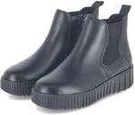 Rieker Chelsea Boots - Gr. 36 - Schwarz - Kunstleder