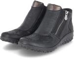 Rieker Stiefeletten - Gr. 39 - Schwarz - Textil & Synthetik