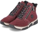 Rieker Schn&uuml;rboots Rot - Gr. 36 - Textil und Synthetik