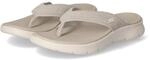 Skechers Zehentrenner GO WALK FLEX HOLL - Gr. 40 - Taupe - Textil