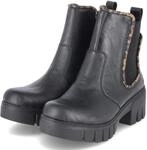 Rieker Chelsea Boots - Gr. 36 - Schwarz - Synthetik