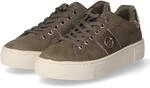 Tamaris Low Sneaker - Gr. 37 - Gr&uuml;n - Leder und Synthetik