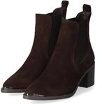 Tamaris Chelsea Boots - Gr. 36 - Braun - Rauleder