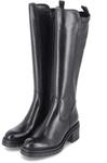 Tamaris Stiefel - Gr. 42 - Schwarz - Leder und Synthetik