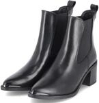 Tamaris Chelsea Boots - Gr. 36 - Schwarz - Leder & Textil