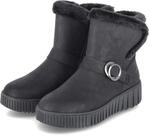 Rieker Winterstiefeletten - Gr. 36 - Schwarz - Textil & Synthetik
