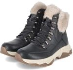 Rieker Wintersneaker - Gr. 37 - Schwarz - Leder & Textil