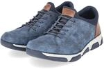 Rieker Slipper - Gr. 41 - Blau - Textil & Synthetik
