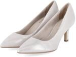 Tamaris Pumps - Gr. 37 - Silber - Rauleder