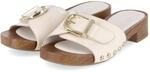Tamaris Open Toe Clogs - Gr. 42 - Beige - Synthetik
