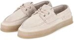 Tamaris Bootsschuhe Beige - Gr. 38 - Leder und Textil