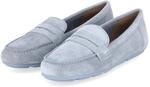 Tamaris Mokassins - Gr. 36 - Blau - Rauleder