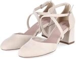 Tamaris Riemchenpumps - Gr. 41 - Beige - Textil