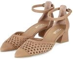 Paul Green Riemchenpumps - Gr. 37 - Braun - Leder & Textil