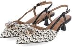 Tamaris Slingpumps - Gr. 36 - Beige - Textil & Synthetik